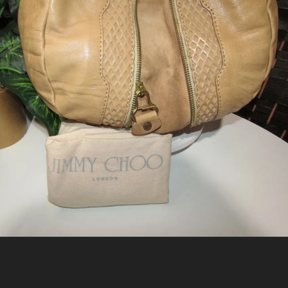 Jimmy Choo Caramel Brown leather 2 way Bag w/ dust bag - Picture 3 of 8